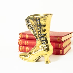 Vintage Victorian Boot Vase Ladies Shoe Figurine