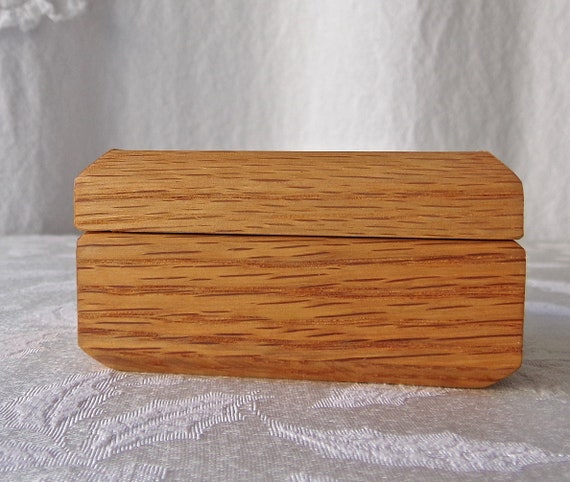 Wooden Ring Box Velvet Lining - image 5