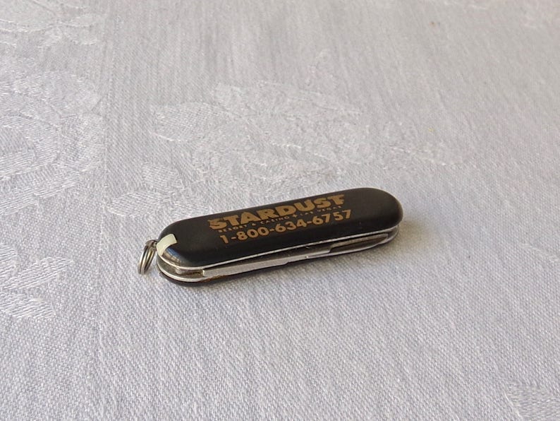 Vintage Pocket Knife Key Chain Stardust Hotel Las Vegas Etsy