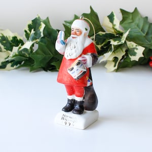 Vintage Norman Rockwell Christmas Santa Ornament 1979