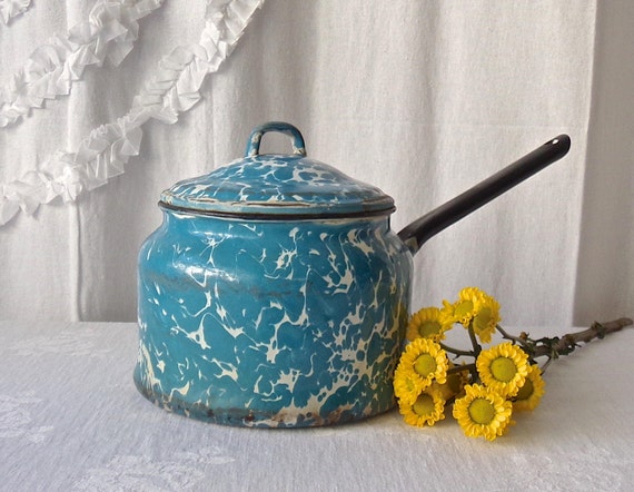 ANCIEN POT AVEC COUVERCLE DES POTERIES DE TOSCANE FAIT MAIN Certifié