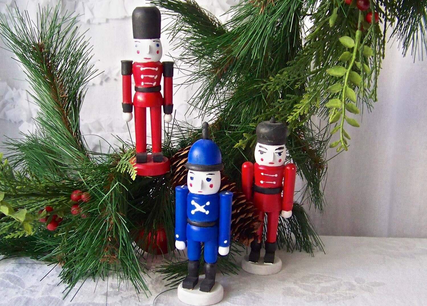 Vintage Toy Soldiers Christmas Decor Set of Three - Etsy
