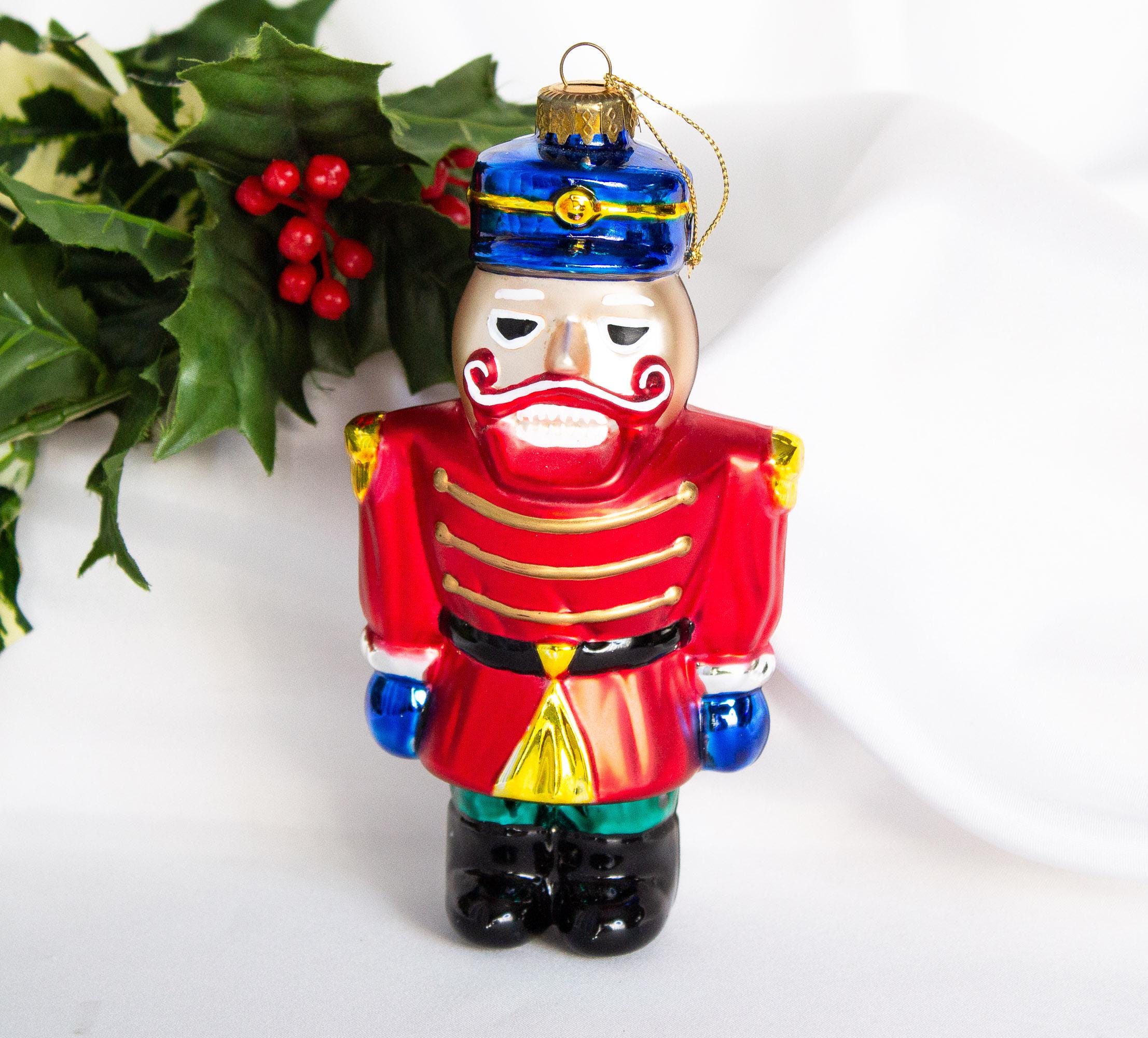 ヴィンテージのくるみ割り人形のおもちゃの兵隊のクリスマス