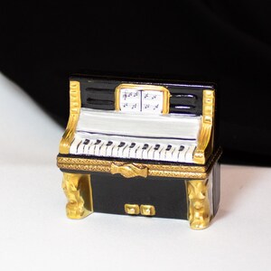 Vintage Piano Trinket Box Limoges France
