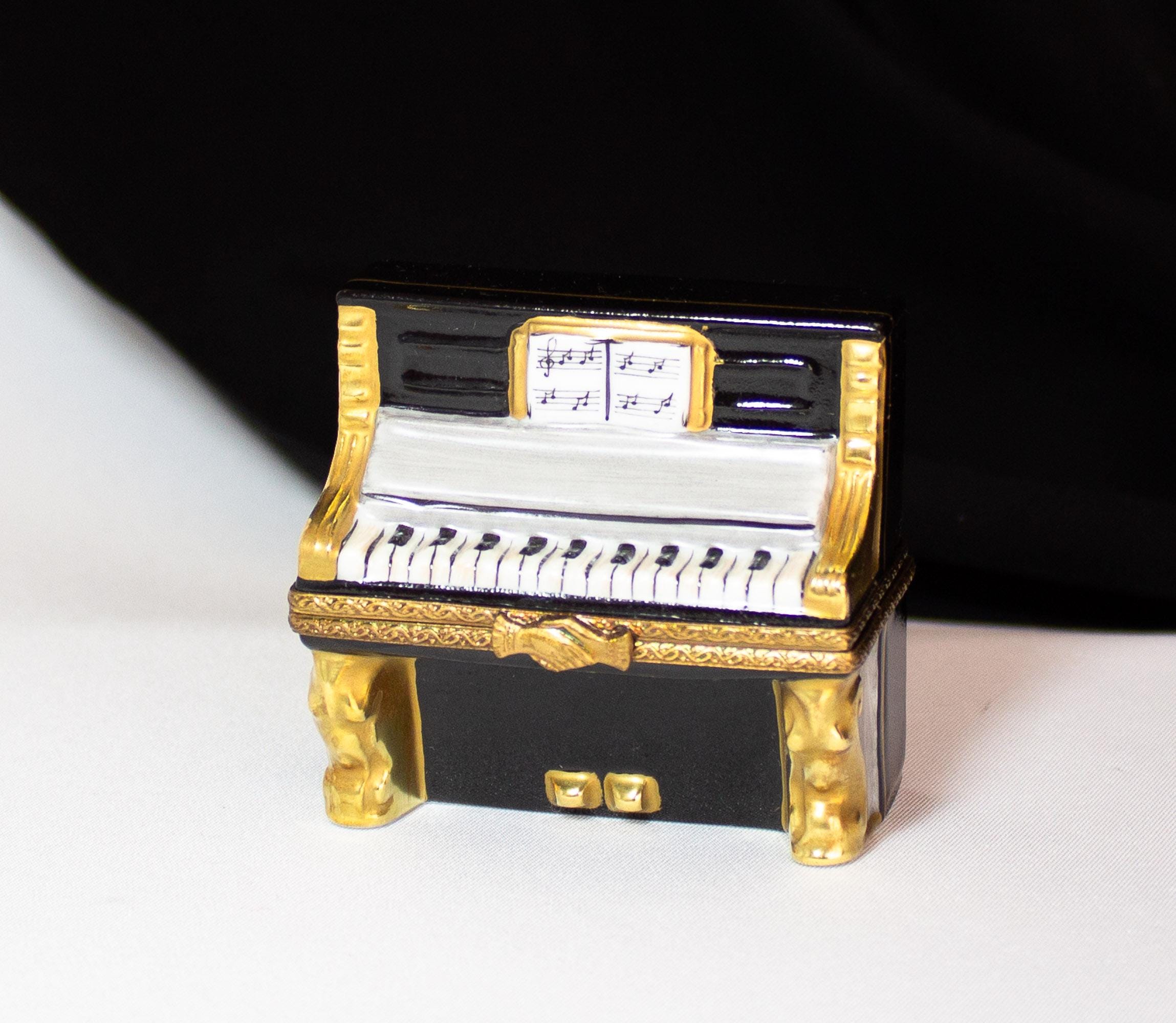 Vintage Piano Trinket Box Limoges France - Etsy