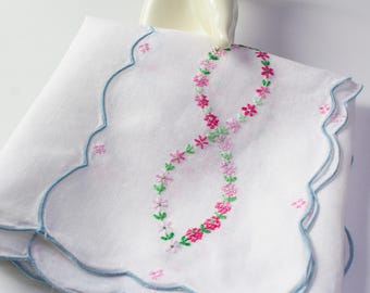 Vintage Dresser Scarf Wth Embroidered Design 31X15 No Stains