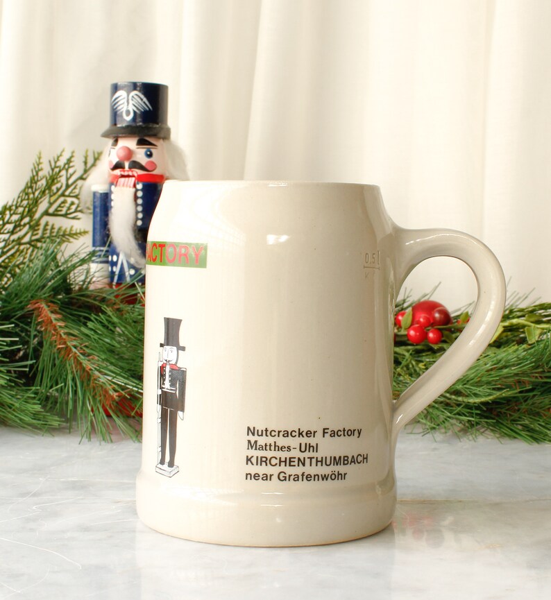 Stoneware Beer Mug Nutcracker Factory Germany Etsy