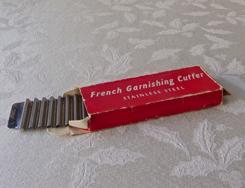 Vintage French Garnishing Cutter Mid Century Kitchen Tool Etsy