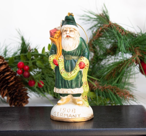 サンタクローズ・クリスマス   ヴィンテージ置物 ヴィンテージ サンタクロース クリスマスキャンドル - 高さ5インチ