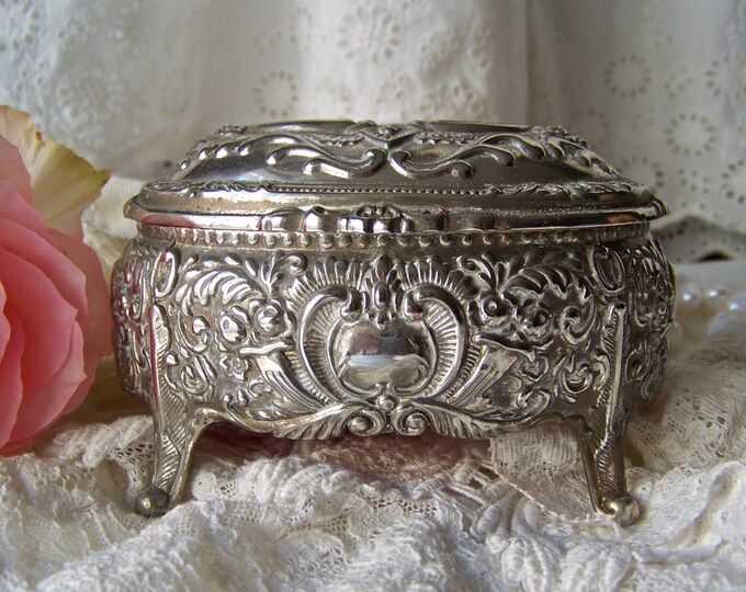 Vintage Music Box Jewelry Box Trinket Box Etsy