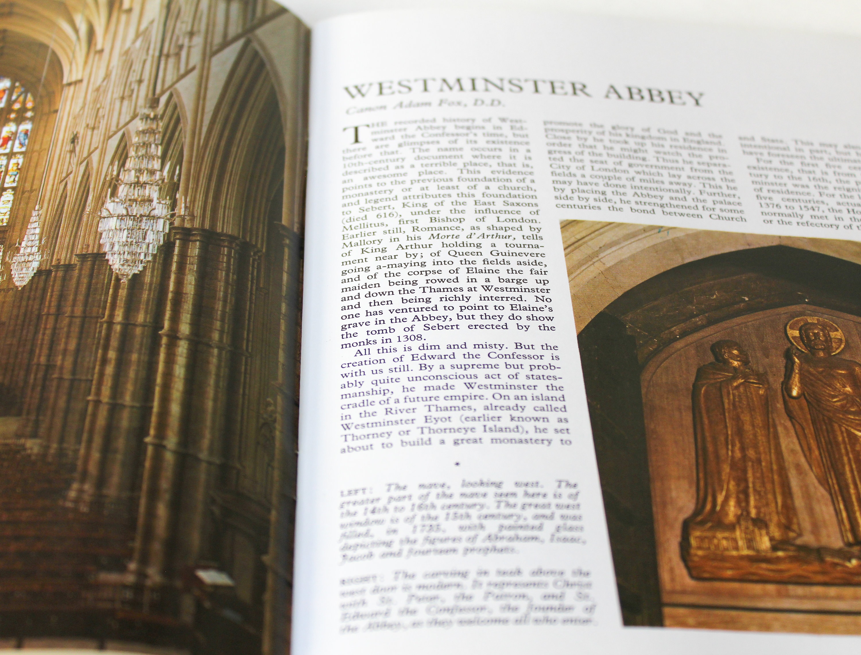 Vintage Westminster Abbey Souvenir Booklet Travel Guide 1972