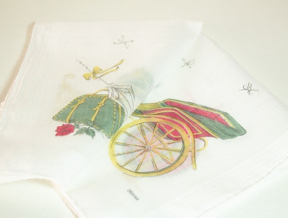 Ladies Handkerchief Luggage Buggy Umbrella Mid Ce… - image 3