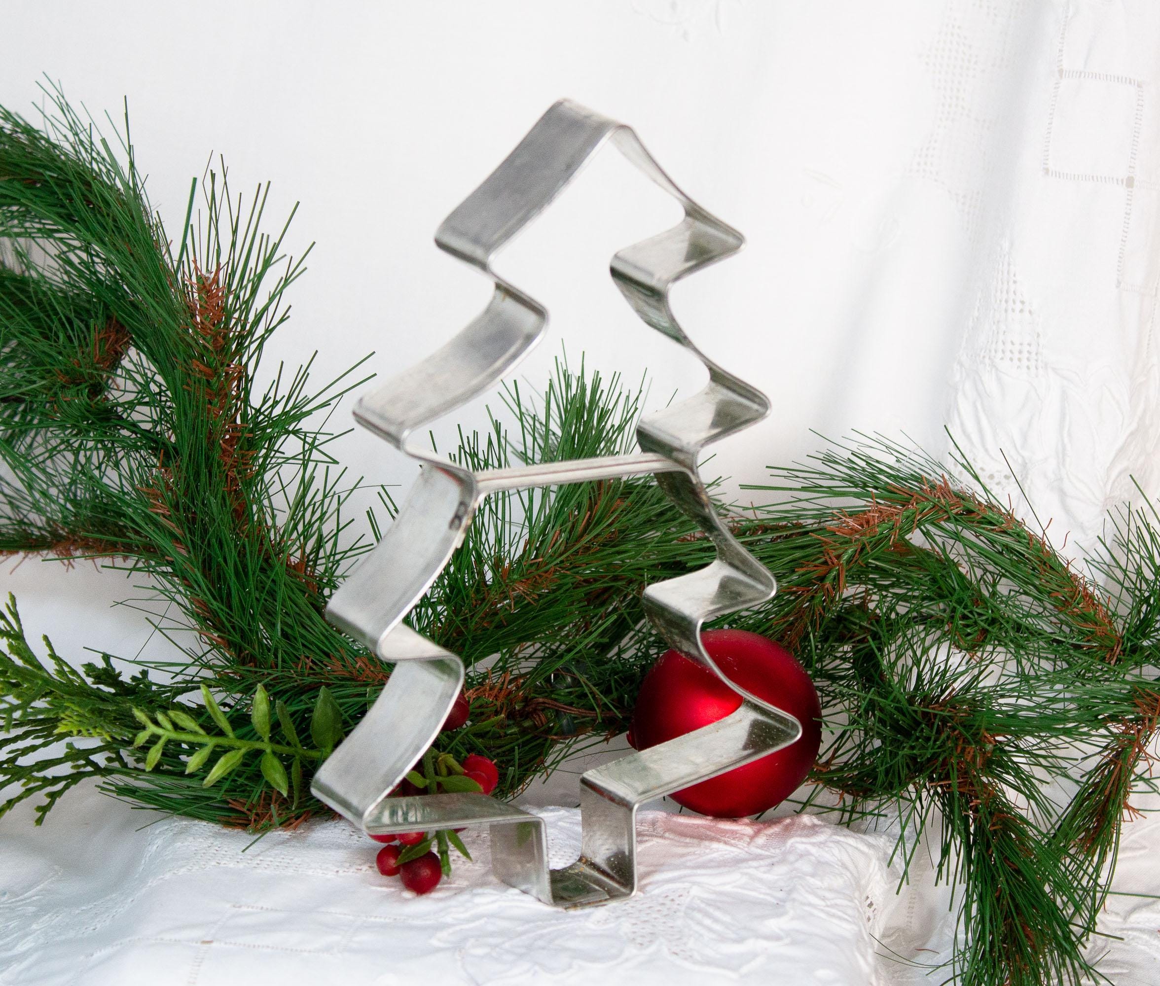 Vintage Christmas Tree Giant Cookie Cutter 1/2 Inch in Original