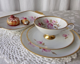Vintage Teacup Saucer Luncheon Place Setting Bavaria