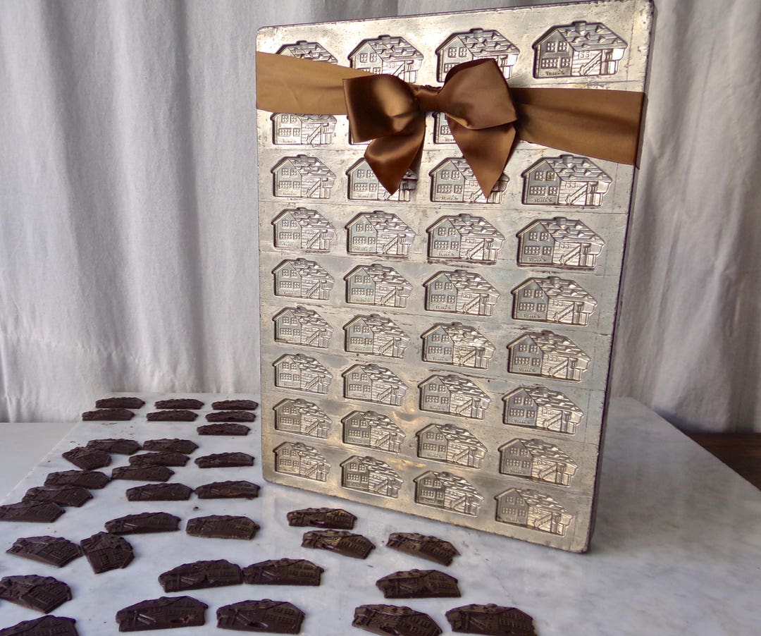 Chocolate House Mold 36 Pieces Etsy