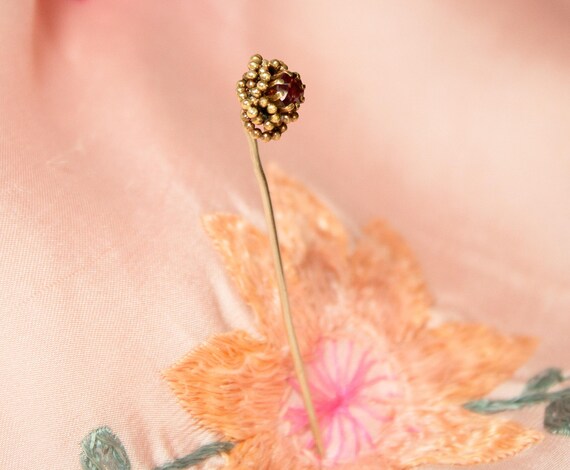 Vintage Stickpin With Ruby Gemstone - image 5