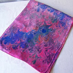 Vintage Pink Swirl Scarf Hippie Chic Fashion