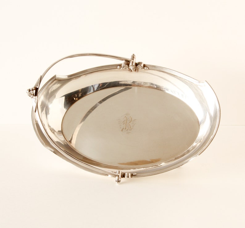 Vintage Gorham Serving Dish Centerpiece With Folding Handle Etsy