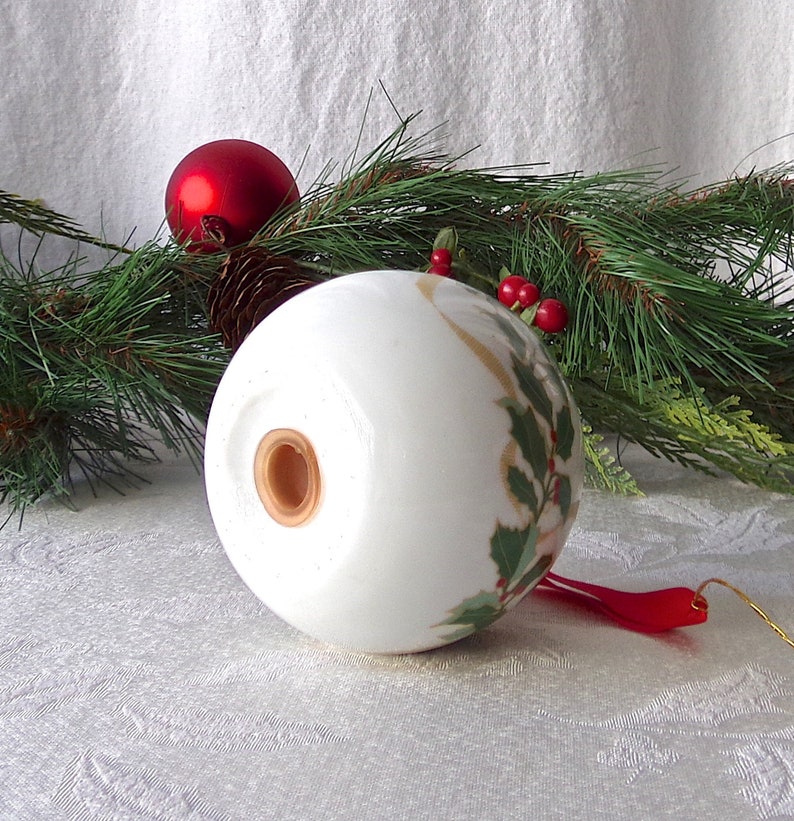 Vintage Potpourri Christmas Ornament Holly Ball Air Freshener Etsy