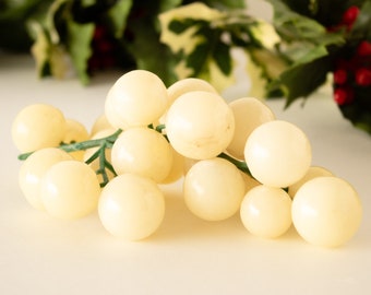 Marble Stone Grape Cluster Fruit Display Circa 1960s