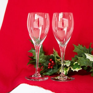 Vintage Baccarat Crystal Wine Glasses Set of 2