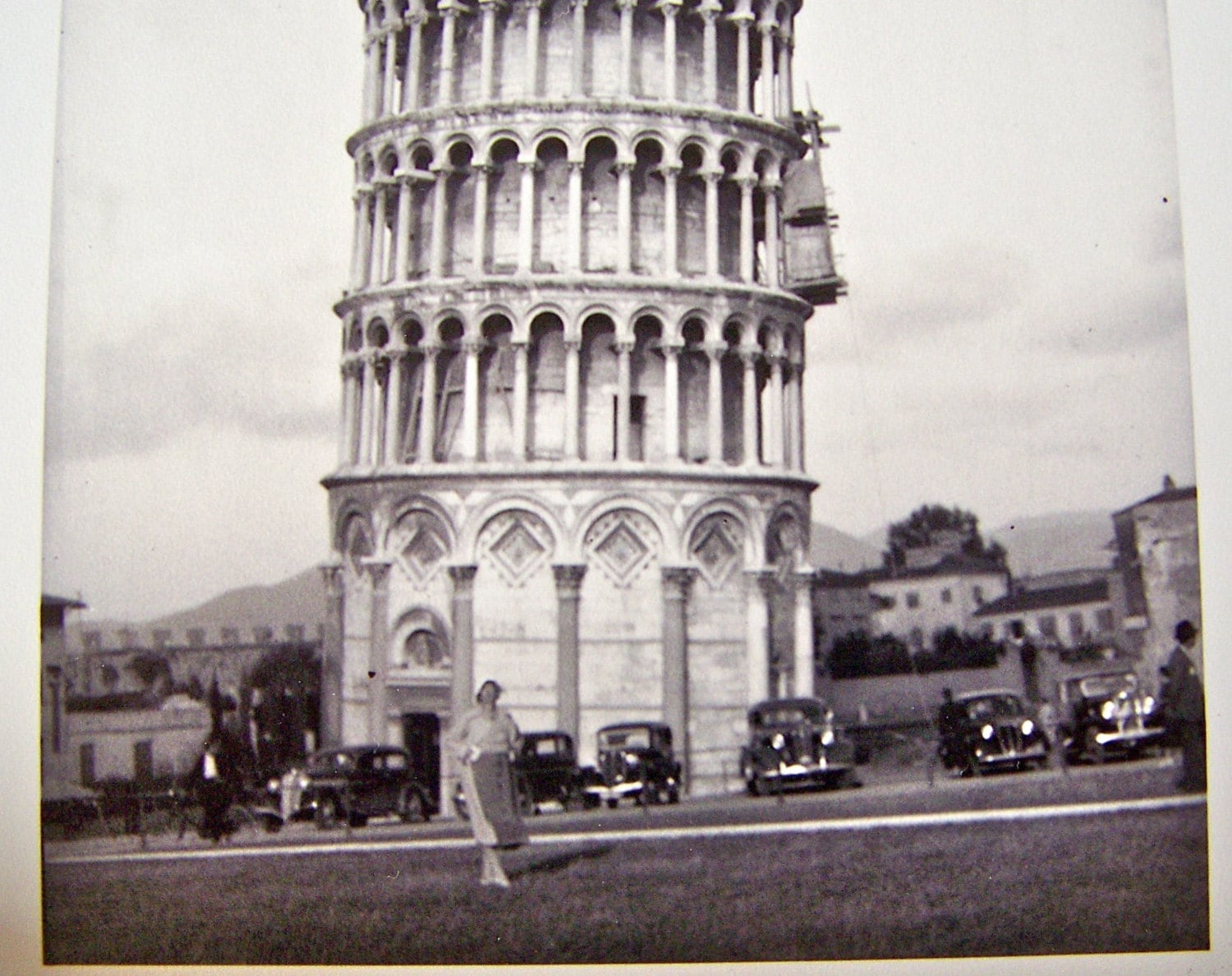 ヴィンテージ ピサの斜塔 白黒写真 復刻版 1990年 - Etsy 日本