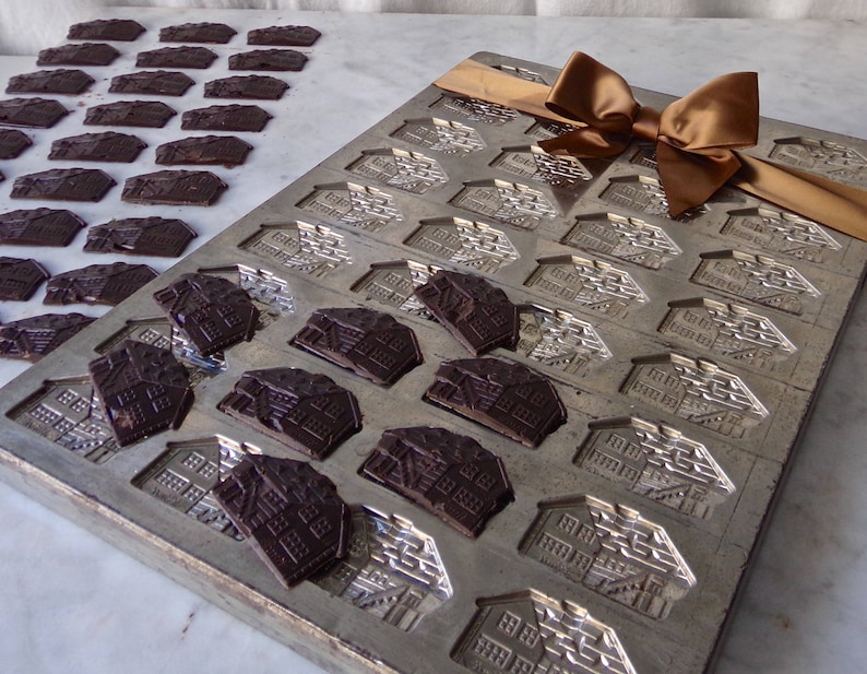 Chocolate House Mold 36 Pieces Etsy