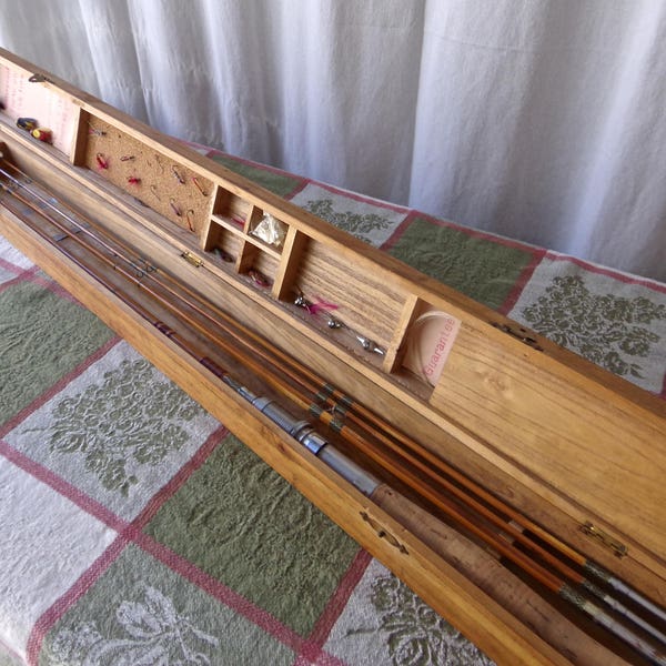 Vintage Fly Rod and Casting Rod Split Bamboo 1950s