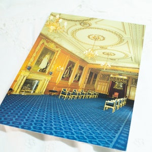 Cartão postal vintage do Castelo de Windsor - Apartamentos de Estado