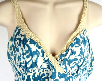 Vintage Algodón Verano Top