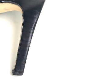Vintage Calvin Klein Ladies Black Leather Boots