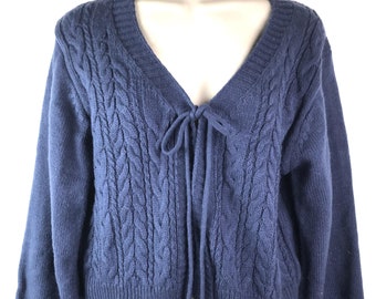 Ladies Blue Knit Sweater