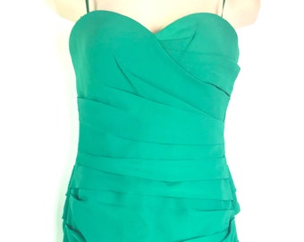 BCBG Max Azria Smaragd grün Cocktailkleid