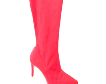 Vintage Red Upper Thigh Hi Boots