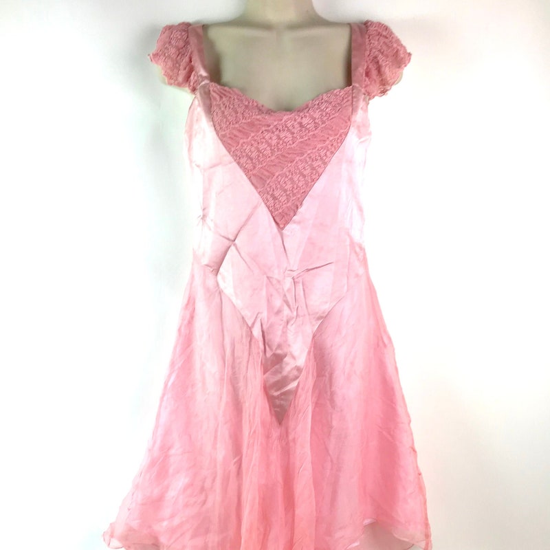 LACE And Chiffon Corset Back Dresses Coral