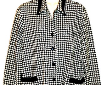Vintage Ladies Houndstooth Jacket