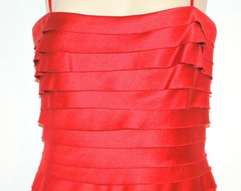 Vestido de noche vintage sin tirantes BCBG Max Azria