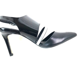 Vintage Patent Leather Slingback Pumps