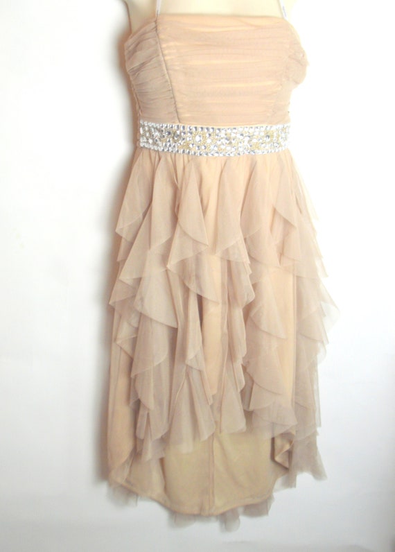 Beautiful Cafe au Lait Cocktail Dress - image 1