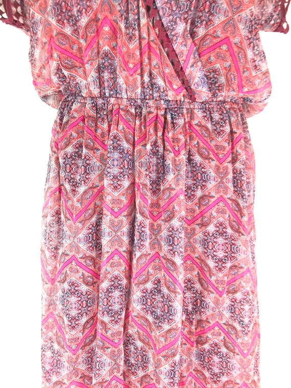 Vintage Sixties Silk Floral Dress - image 3