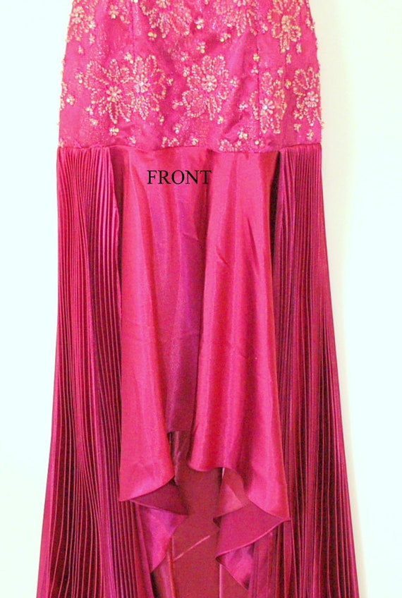 Gorgeous Burgundy Scarlet Floor Length Gown - image 4