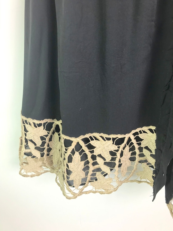 Vintage Betsey Johnson Black Silk Dress