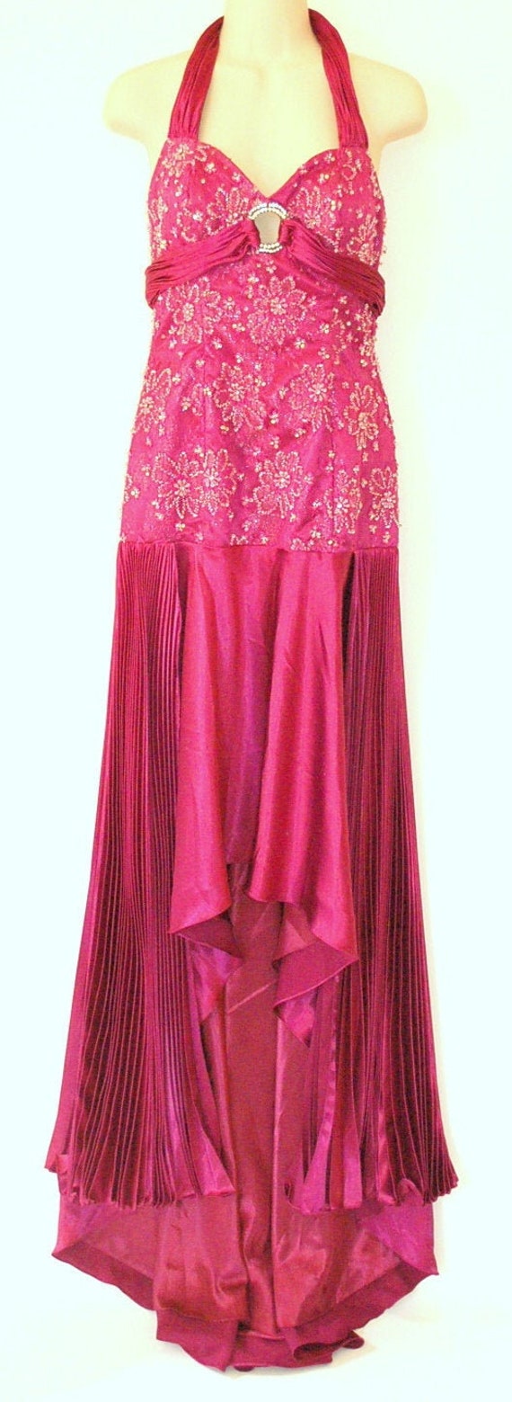 Gorgeous Burgundy Scarlet Floor Length Gown - image 6