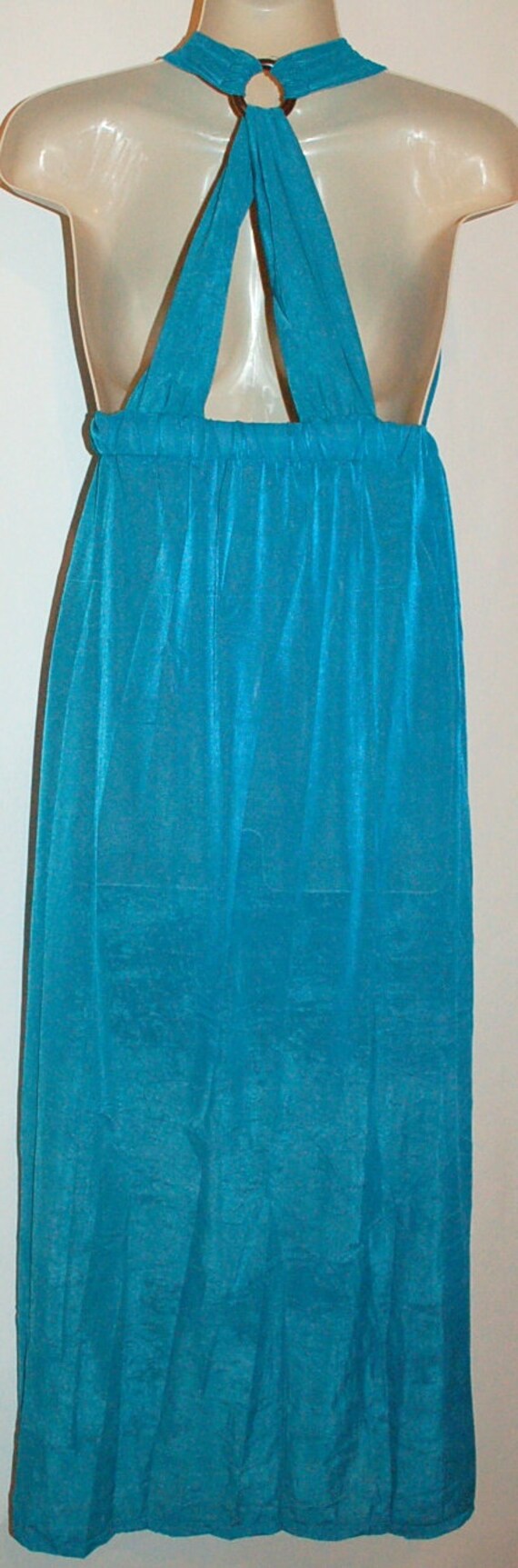 Vintage Halter Top Silk Dress - image 5