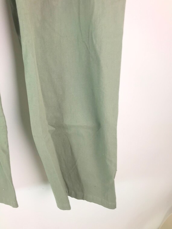 Sage Olive Green Cotton Cargo Pants - image 7