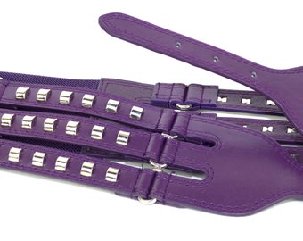 Purple and Silver Steampunk Belt