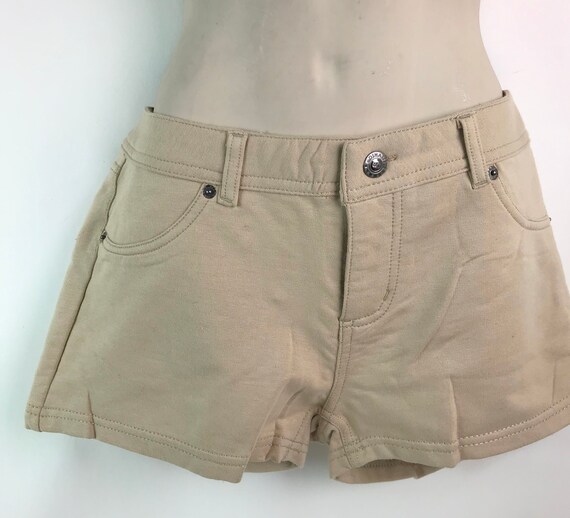 Ladies Kahki Colored Coton Shorts - image 2