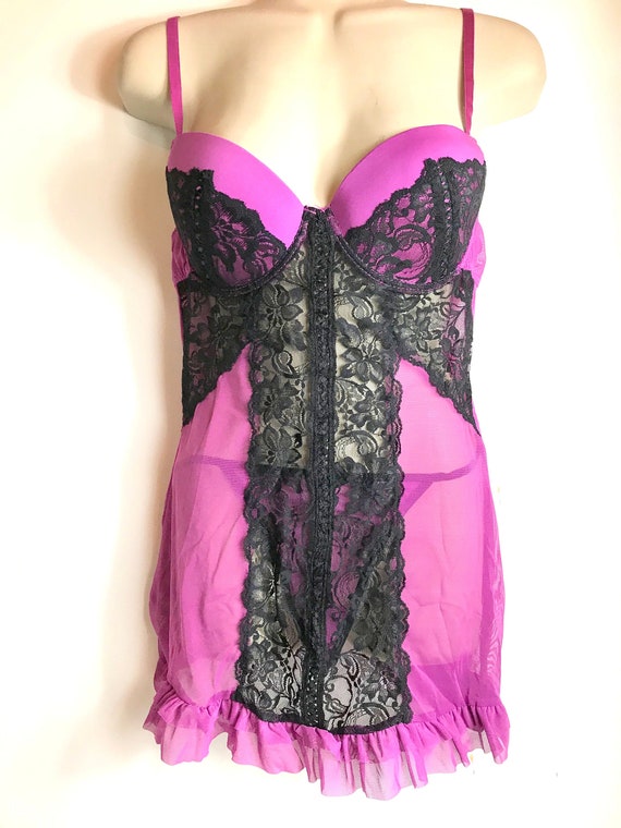 Vintage Jessica McClintock 2pc Lingerie set - image 3