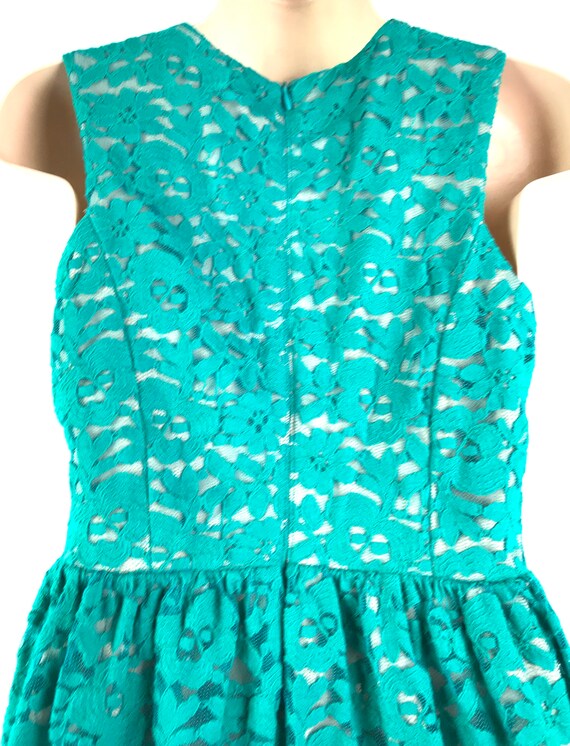 Vintage Handmade Emerald Green Dress - image 6