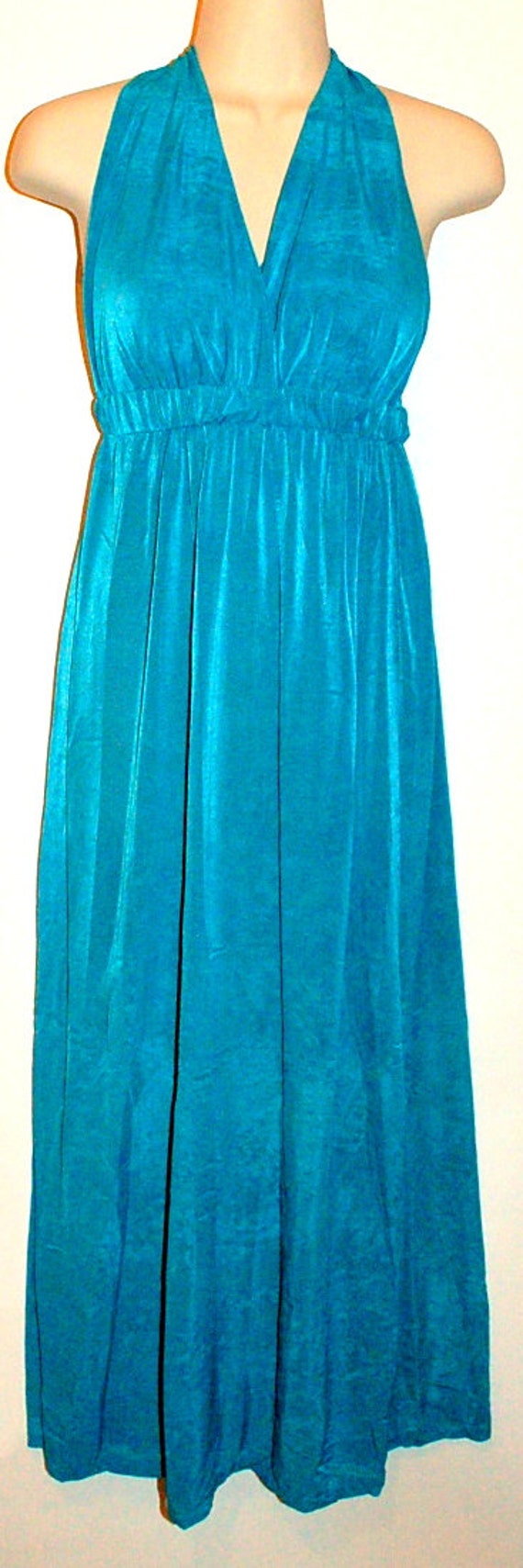 Vintage Halter Top Silk Dress - image 2